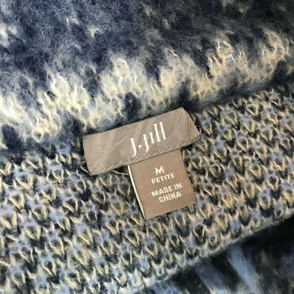 J Jill‎ Cardigan Sweater Full Zip Pockets Wool - Picture 7 of 8